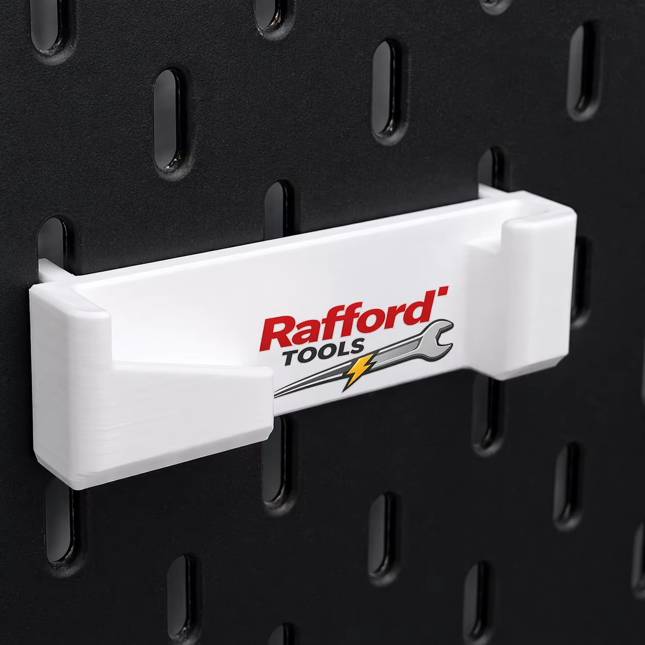 Organisateur d'outils mural Rafford - Aucun assemblage requis avec marquages de mesure - Étagère de rangement pour garage et atelier pour ruban à mesurer
