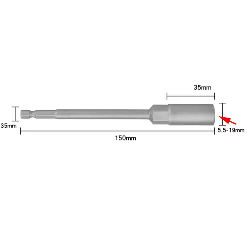 Perceuse électrique, tête de douille