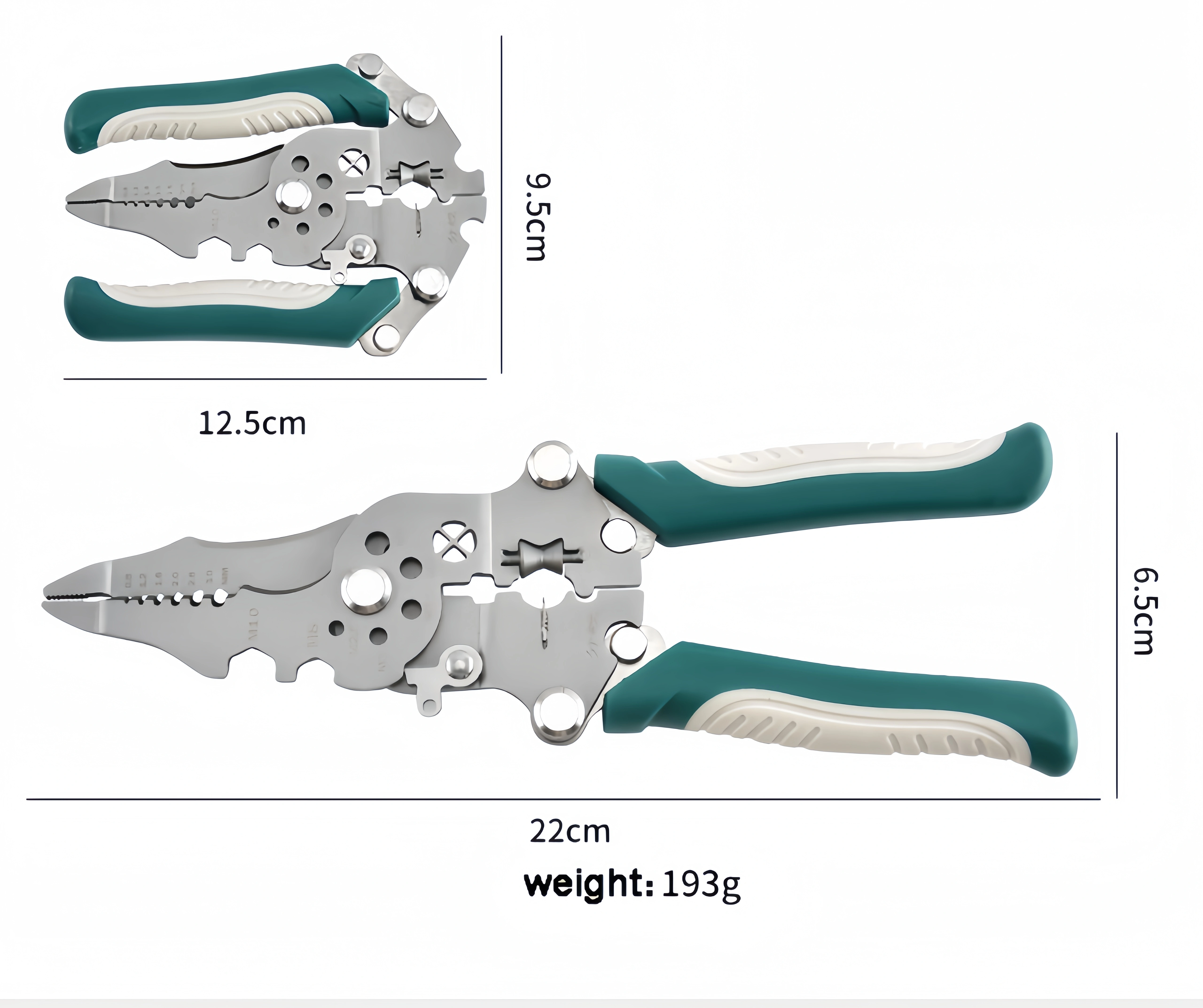 Pince multifonction pliable pour dénuder