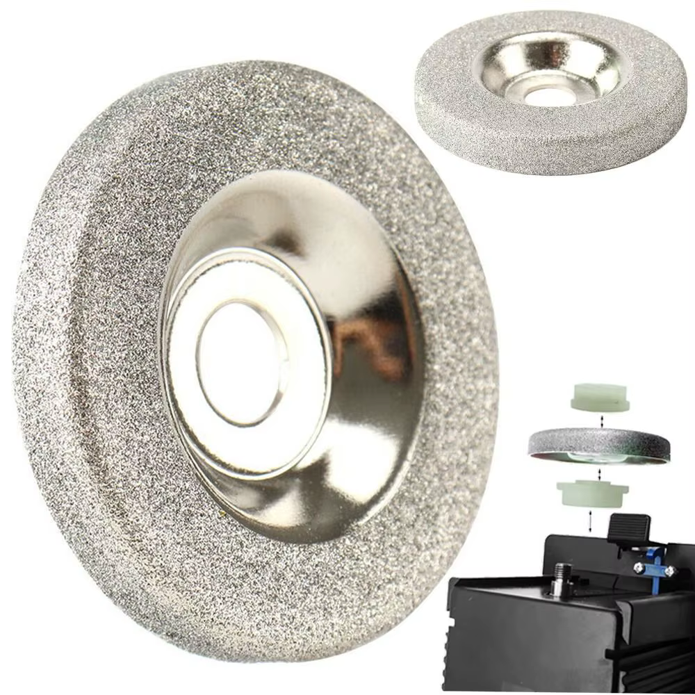 49/56mm 180/320/600 grain diamant roue de sable disque de meulage meuleuse d'angle accessoires affûteur coupe verre