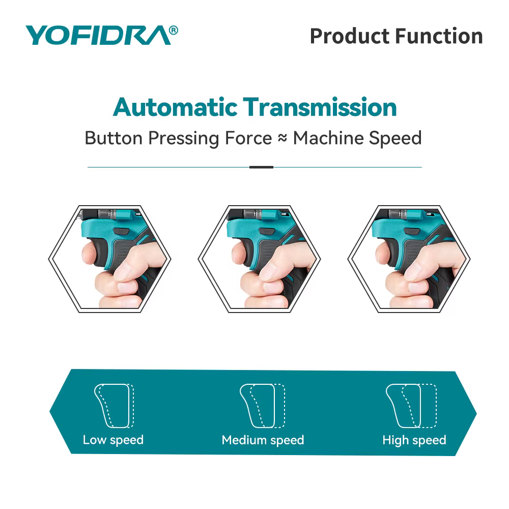 YOFIDRA 700N.M perceuse à percussion électrique sans brosse tournevis sans fil plaques sol travail du bois outil électri