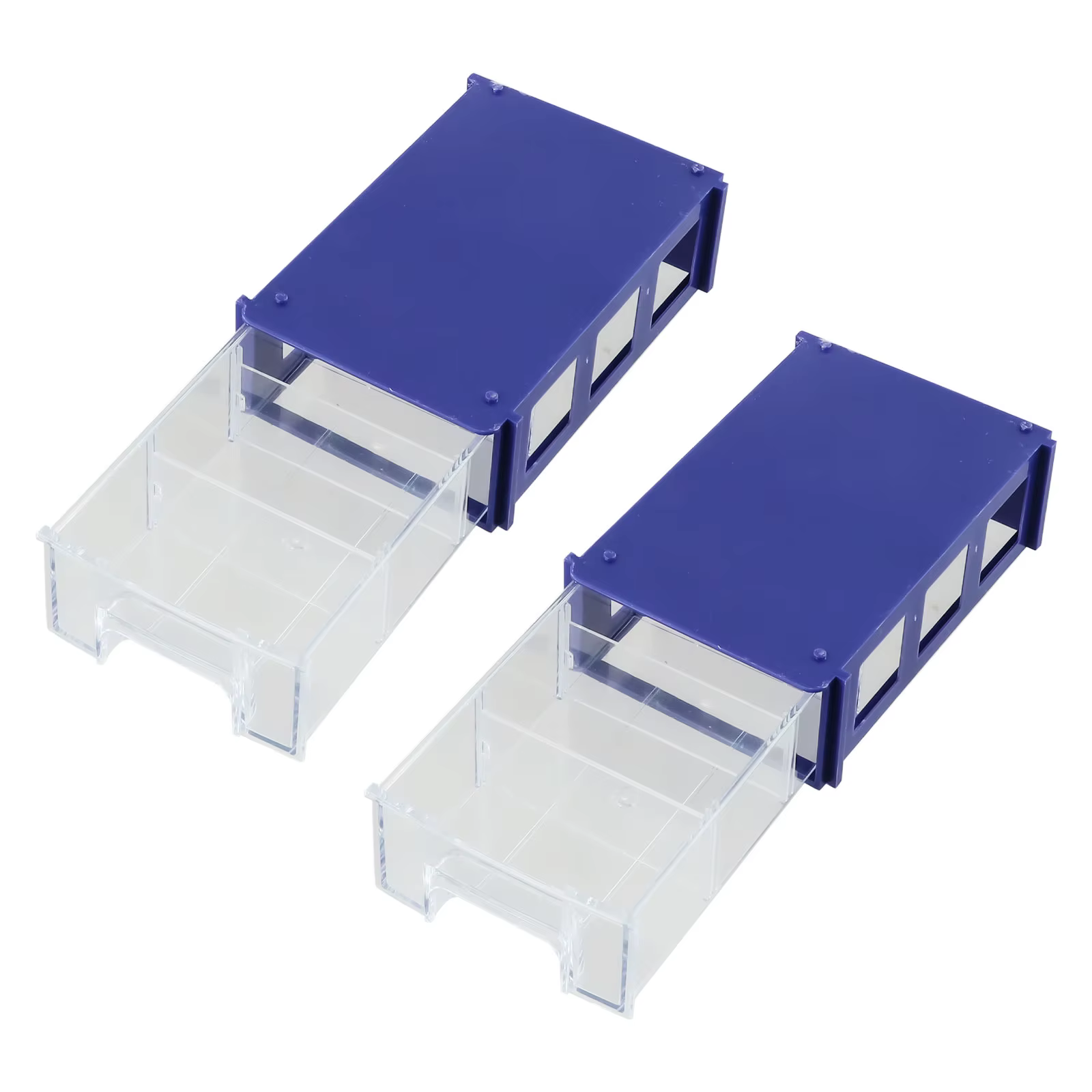 Boîtes de rangement de pièces de quincaillerie en plastique empilables