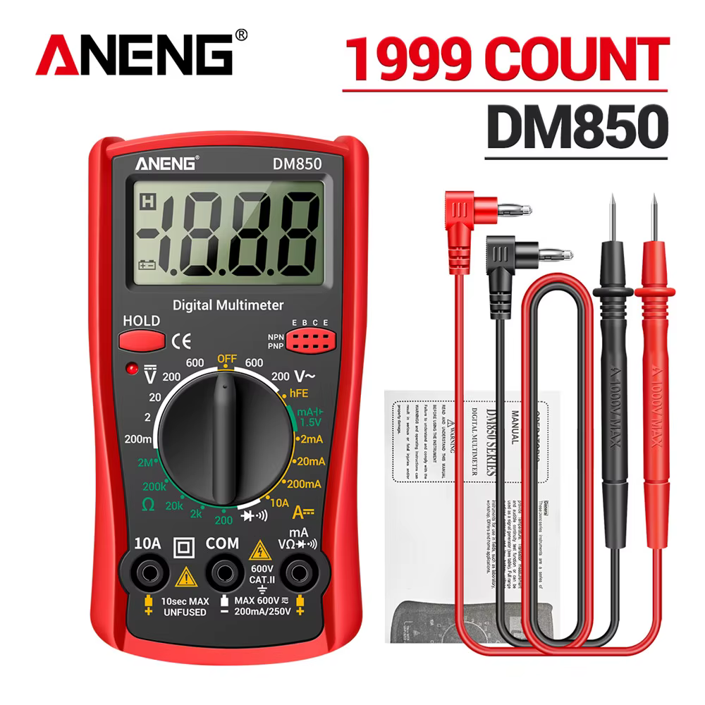 ANENG DM850 multimètre numérique professionnel automatique 1999 points testeur de tension AC/DC