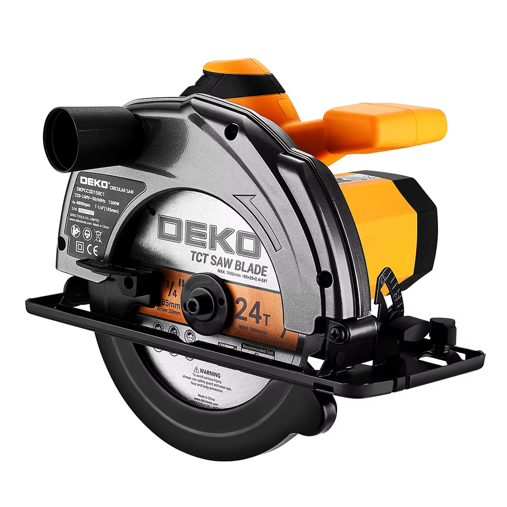 DEKO DKCS série scie circulaire électrique 185mm machine de découpe multifonctionnelle 1500W outil