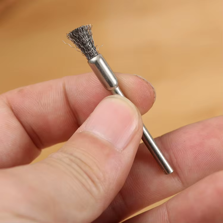 5 brosses à fil d'acier de 5 mm