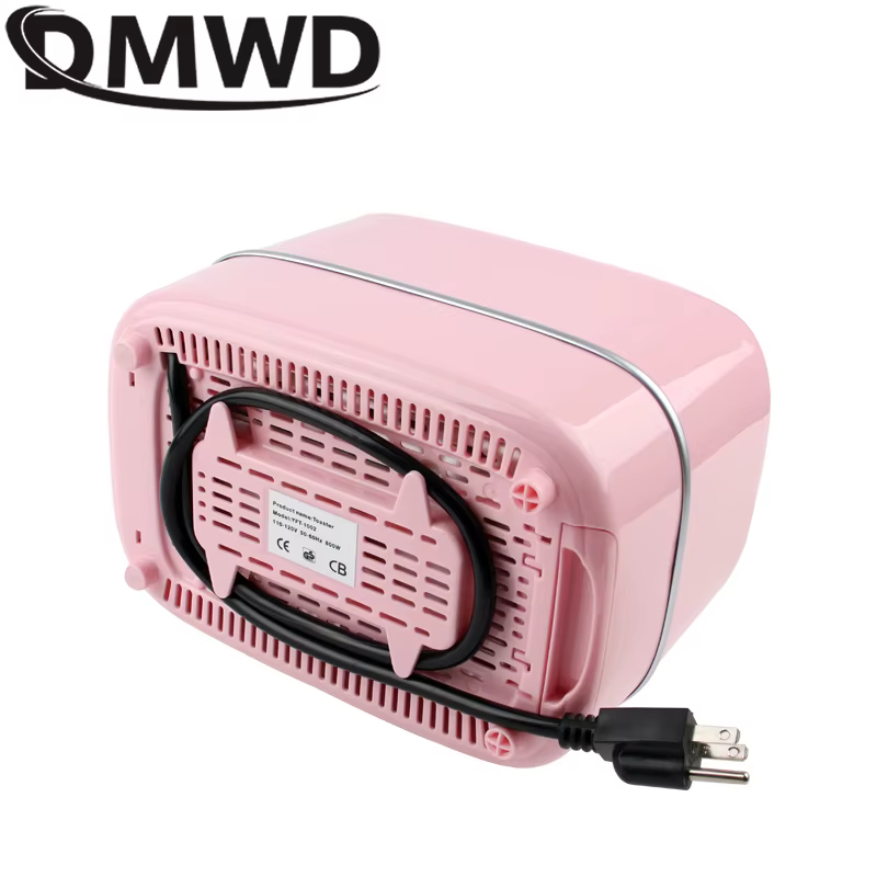 Grille-pain électrique 110V/220V, machine à réchauffer le pain pour le petit-déjeuner, machine à cuire le pain automatique, four à sandwichs, 2 tranches