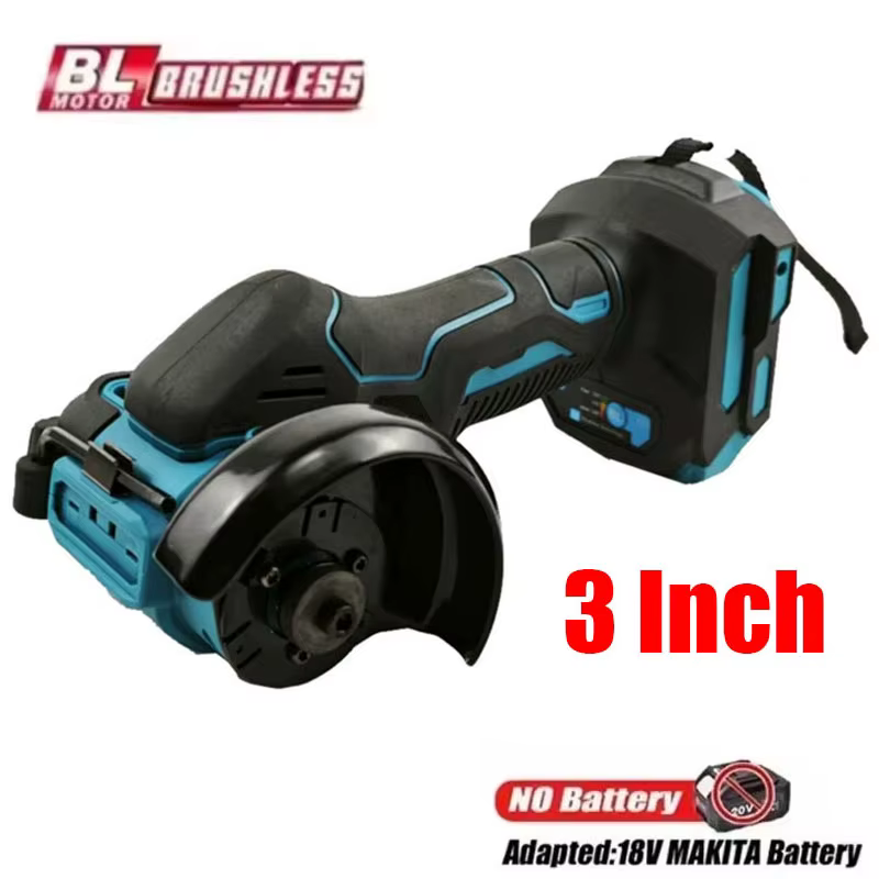 Fit Makita 18V batterie 3 pouces Mini meuleuse d'angle Machine de découpe électrique sans fil meulage polissage coupe outils électriques