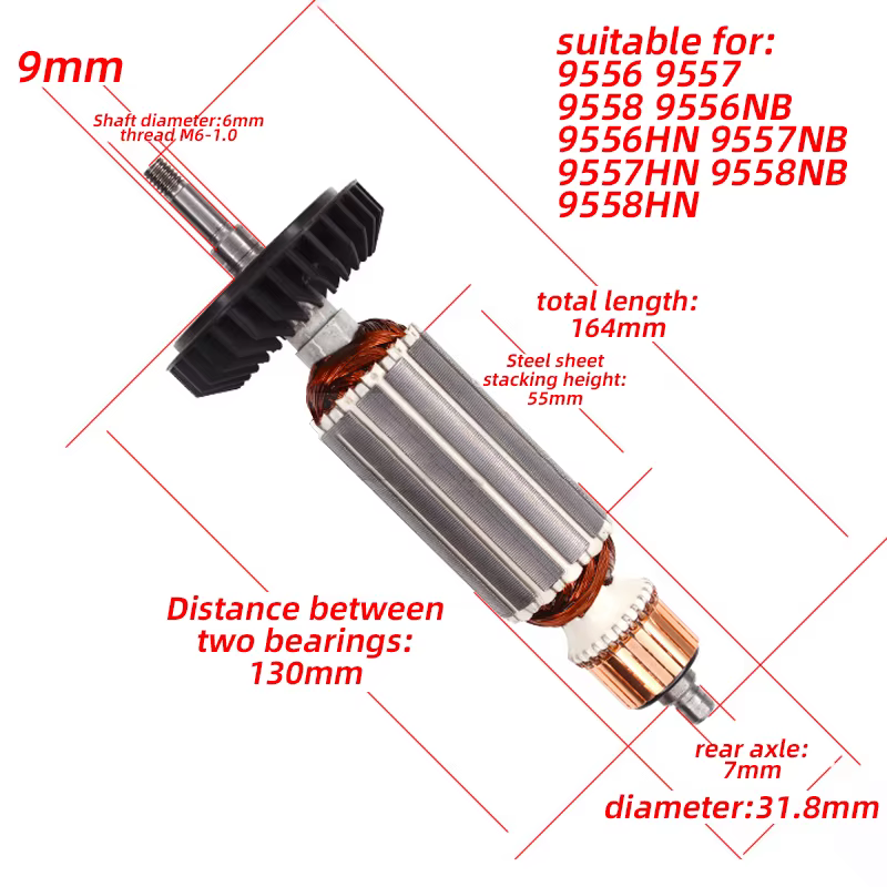 Stator de Rotor d'armature de meuleuse d'angle AC220V-240V