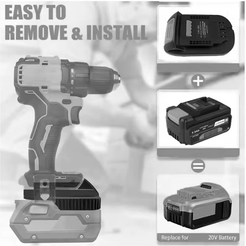 Pour Einhell vers pour Dewalt adaptateur