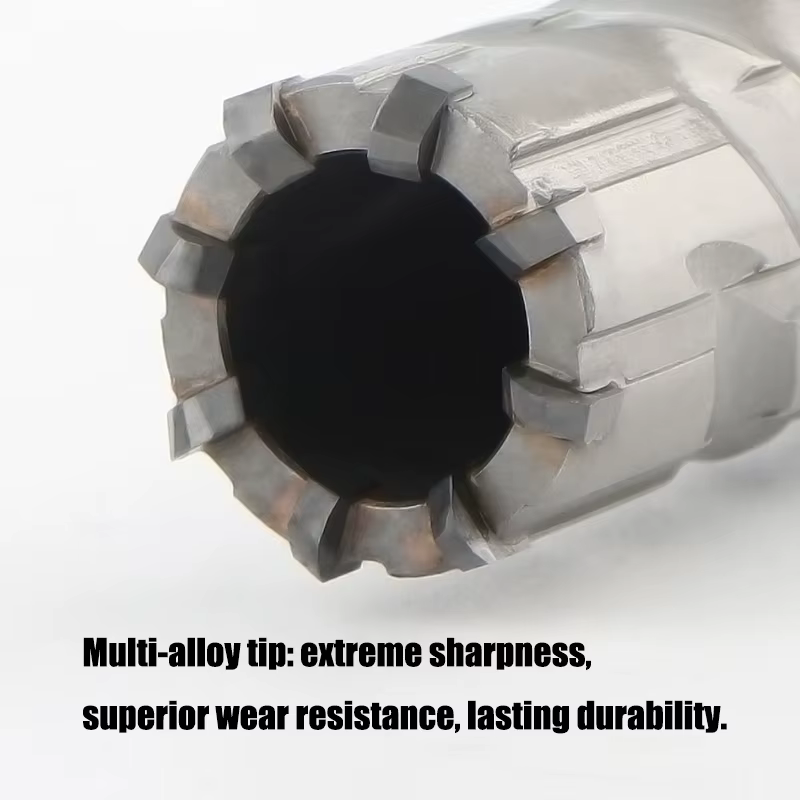 Foret pour béton armé SDS-Plus à tête de lame en alliage dur taille 10-40mm