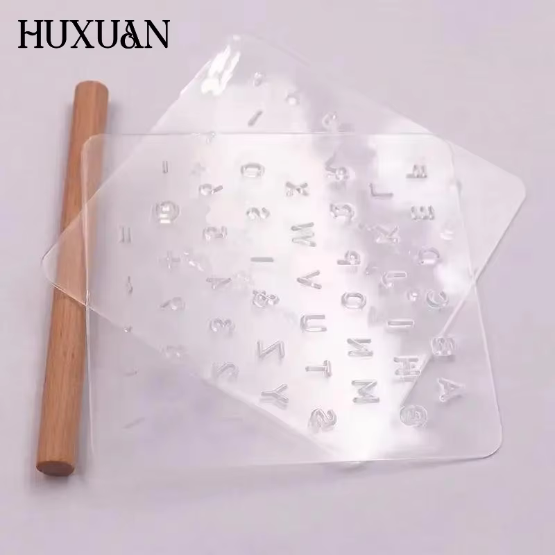 1 ensemble d'outils de marquage et d'impression sur cuir, poinçon de lettrage pour cuir, outil d'impression pour articles en cuir translucides, moule en cuivre à caractères mobiles