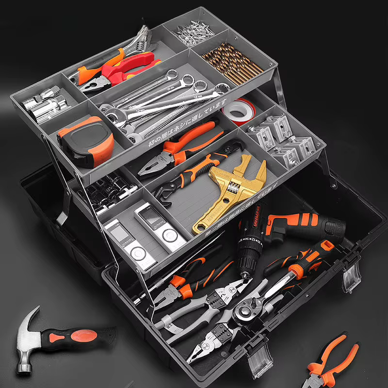 Boîte à outils de rangement pour électricien