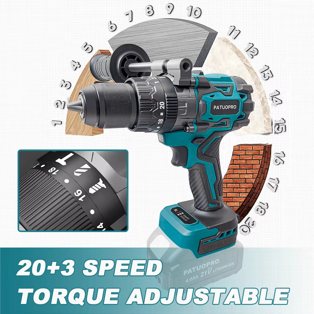 Makita – perceuse à percussion électrique sans balais de 13MM