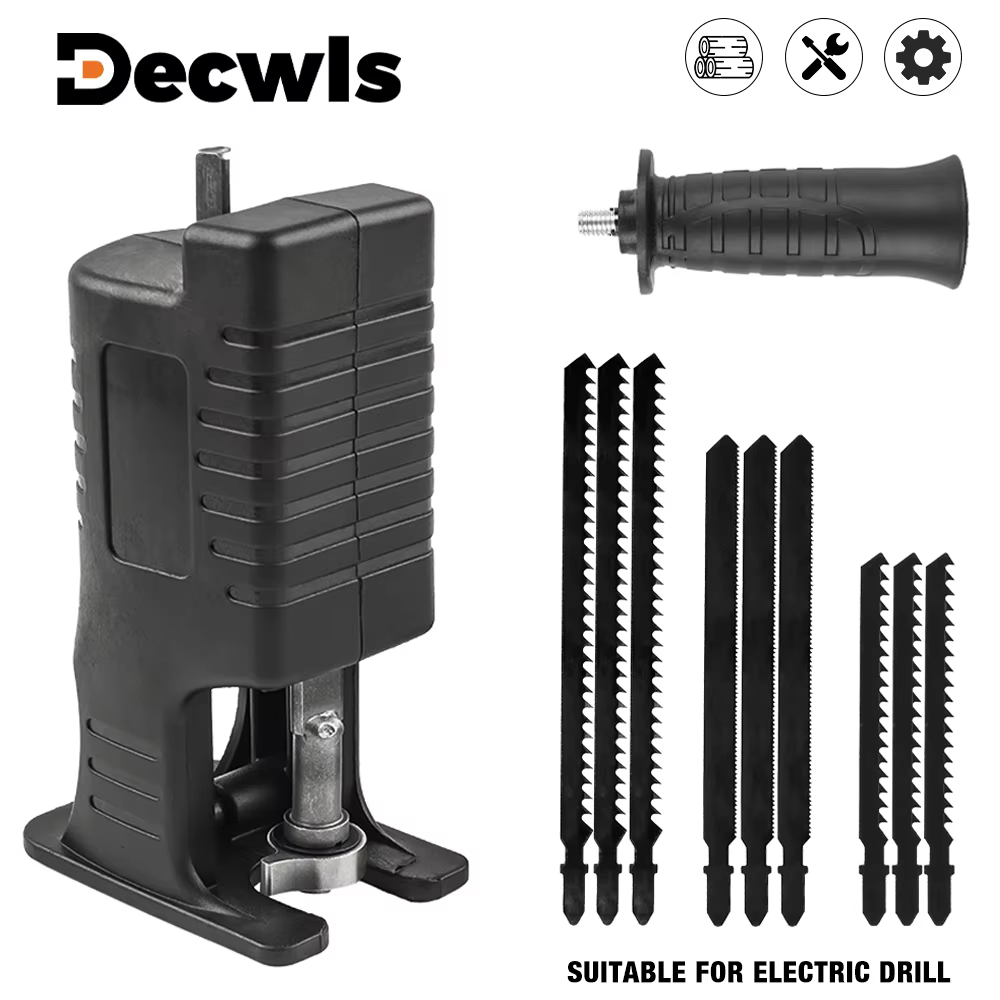Adaptateur pour scie alternative. Perceuse électrique domestique convertie en convertisseur