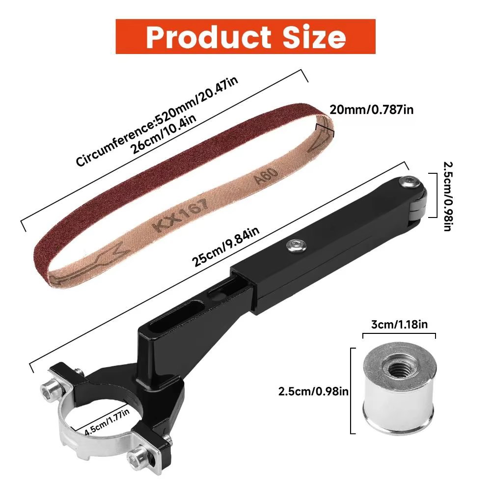 Accessoire de ponceuse à bande multifonction pour remplacer la meuleuse d'angle