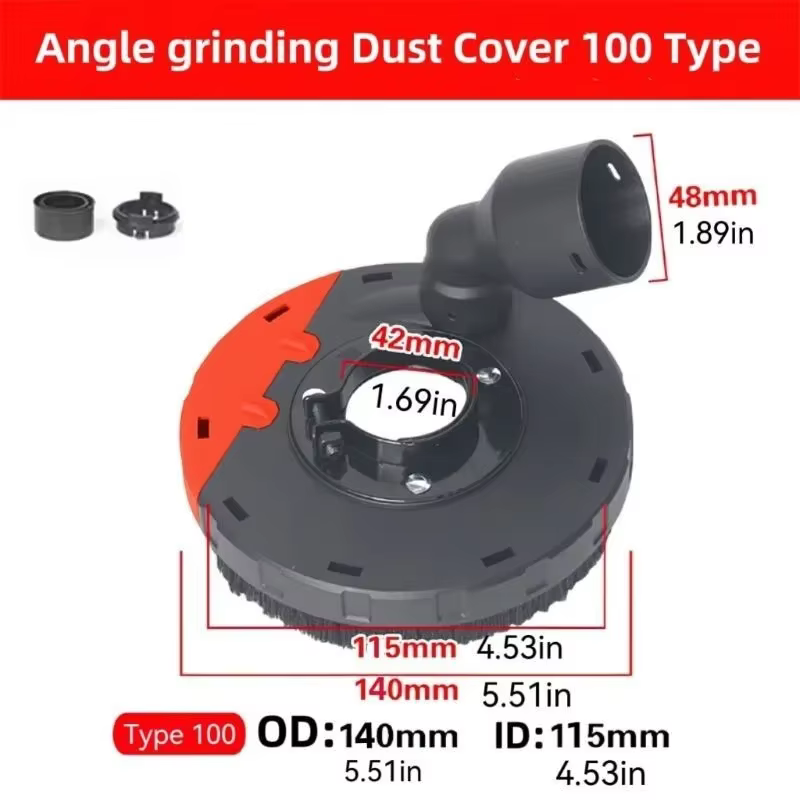 Couvercle anti-poussière pour meuleuse d'angle 100