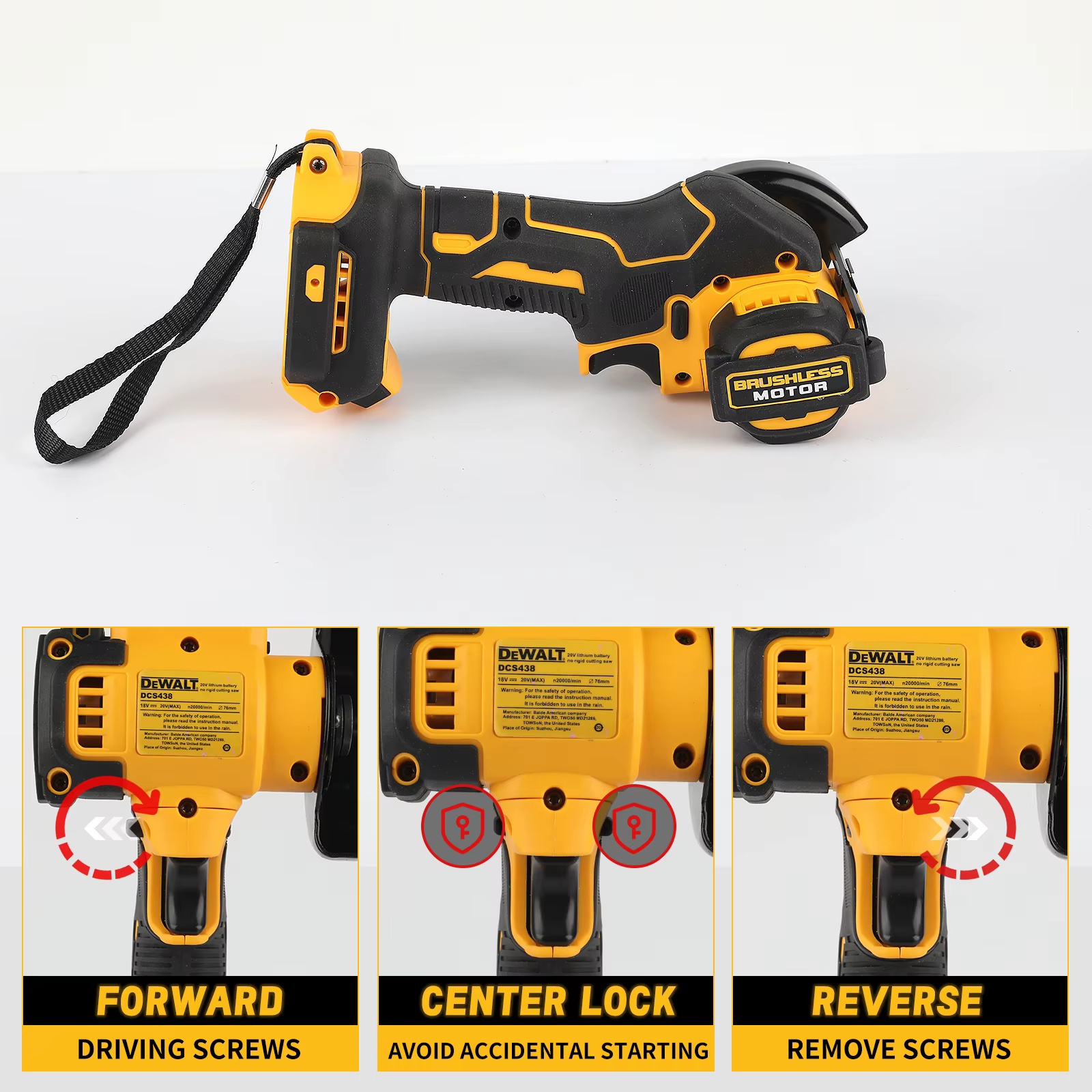 DEWALT – meuleuse d'angle sans fil