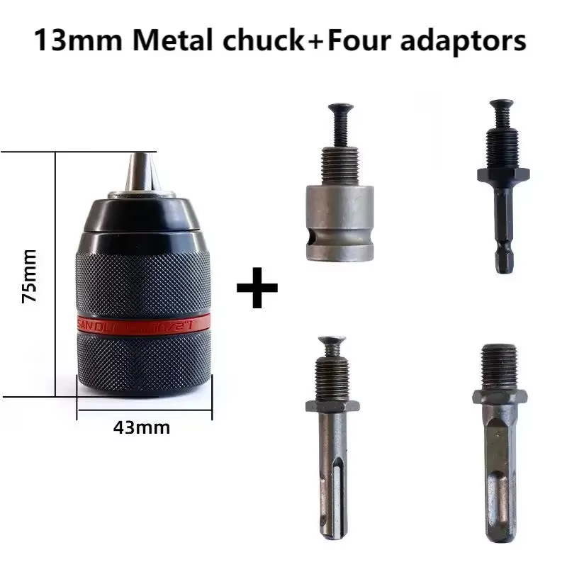 Mandrins de forage en métal robuste 1/2-20UNF 10mm 13mm