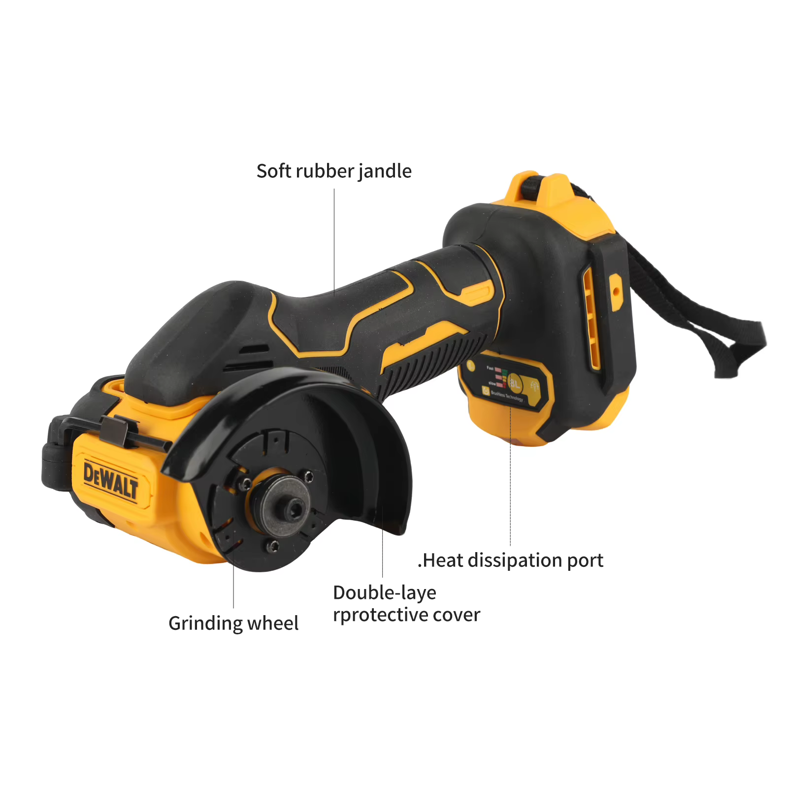 Meuleuse d'angle sans fil DeWalt 3 pouces