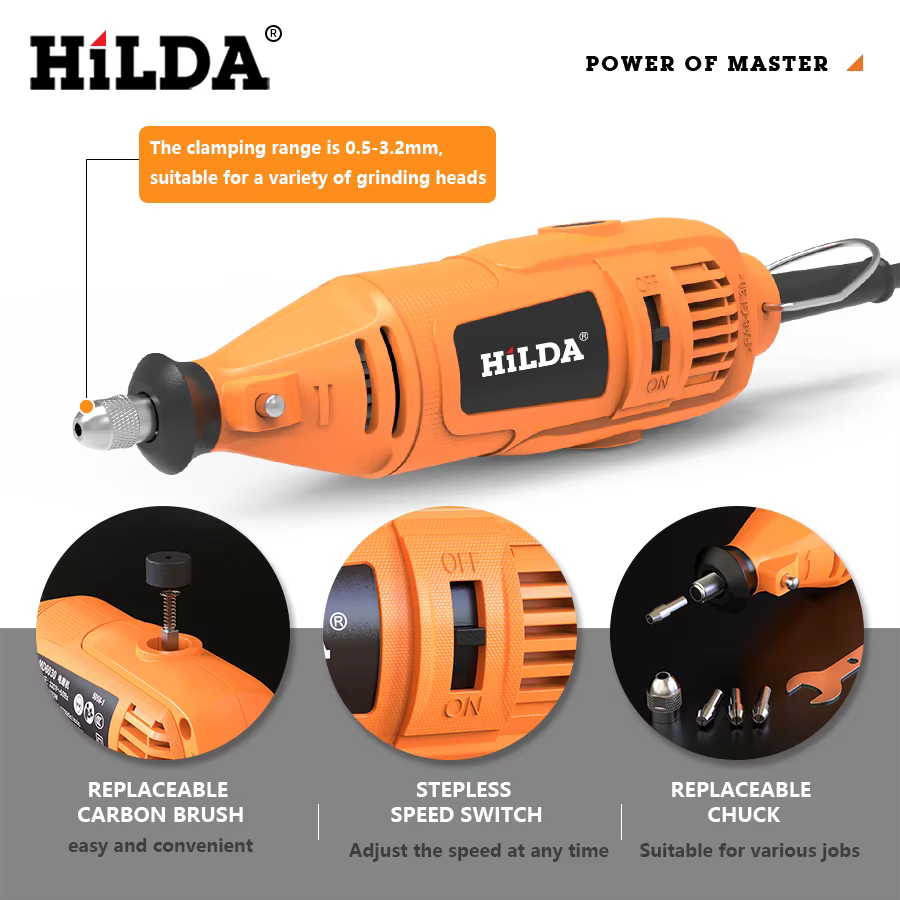 HILDA 200W/400W/500W Outil rotatif
