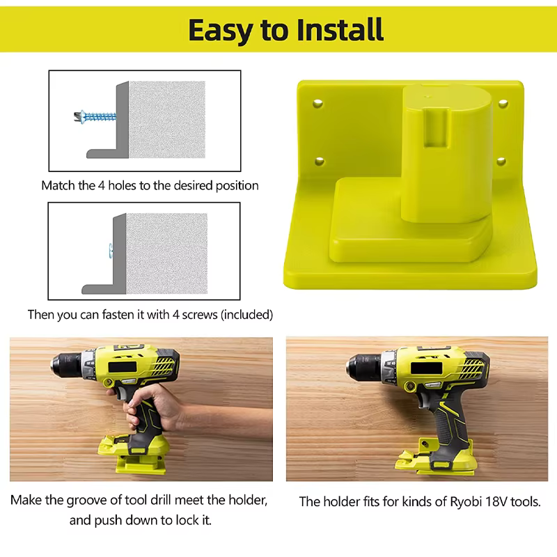 1/2/5 paquets pour porte-outil Ryobi 18V