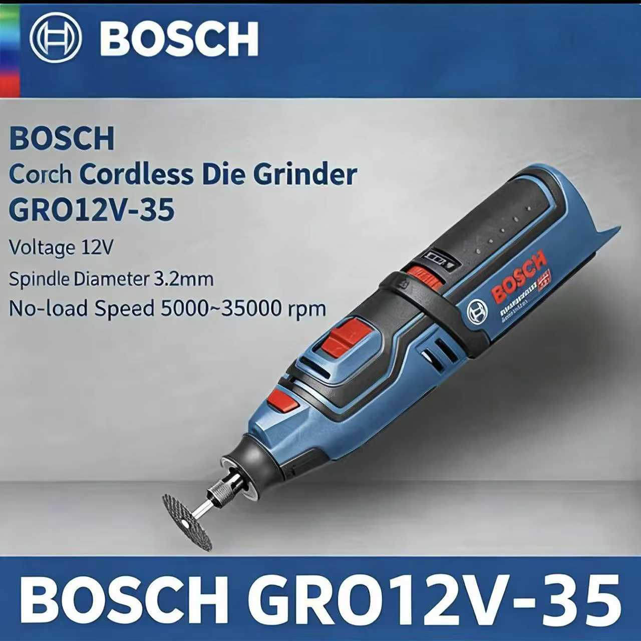 Graveur-meuleuse sans fil Bosch GRO12V-35