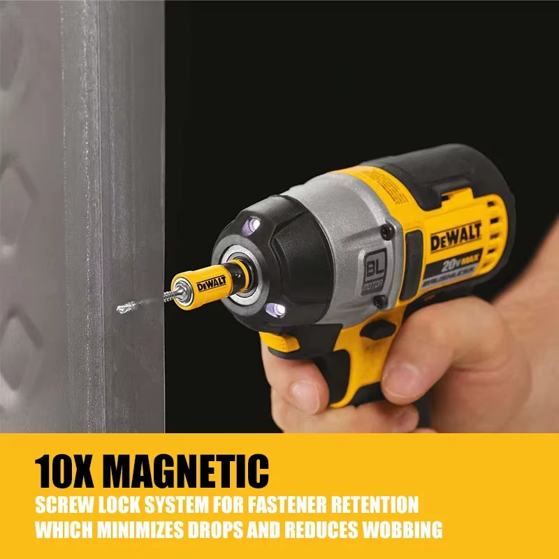 DEWALT DWA2PH2SL DWAF2PH2IR2S PH2 tournevis HSS embout de pilote d'impact jaune argent jeu de manchons accessoires d'outils électriques de menuiserie