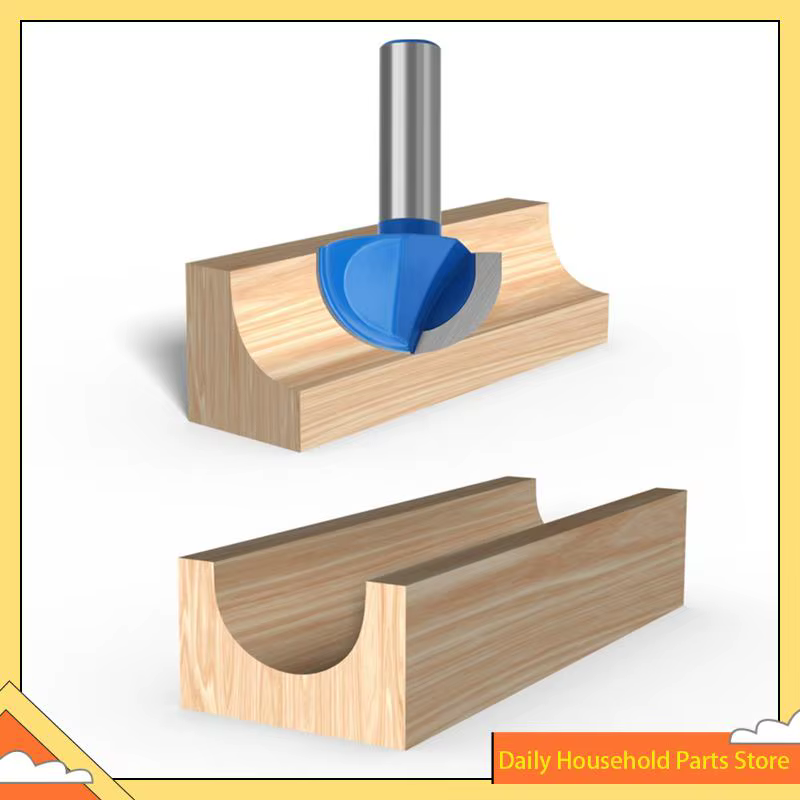 1/2 tige nez rond rainure noyau boîte routeur Bit Double