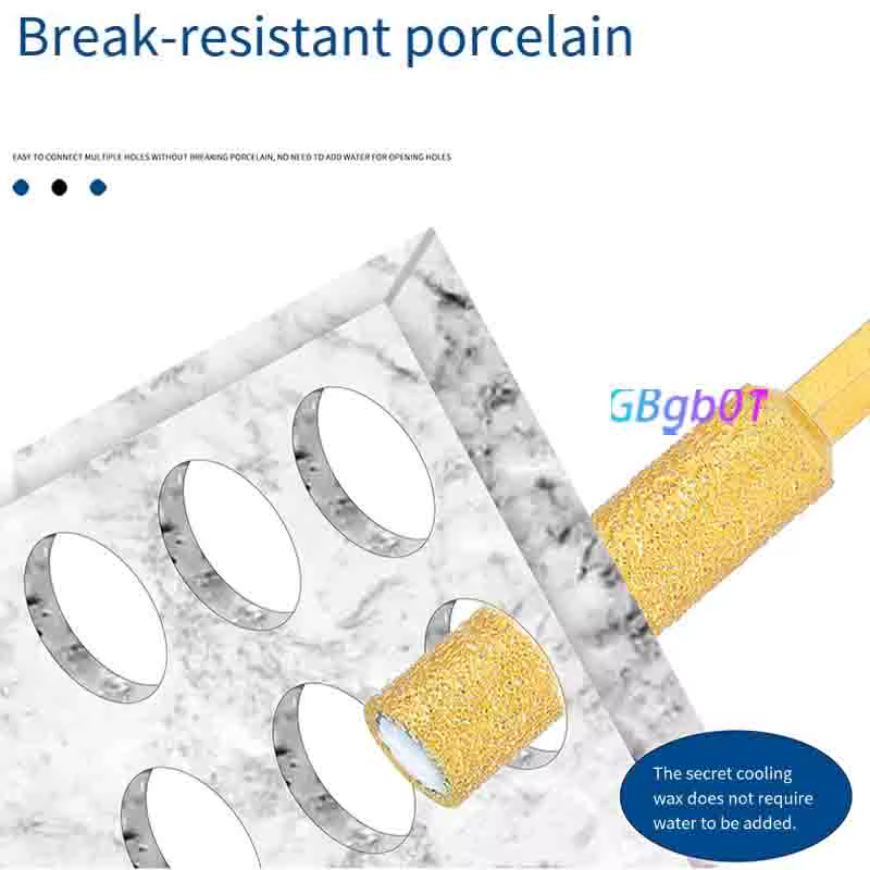 Foret diamanté brasé - Perçage à sec