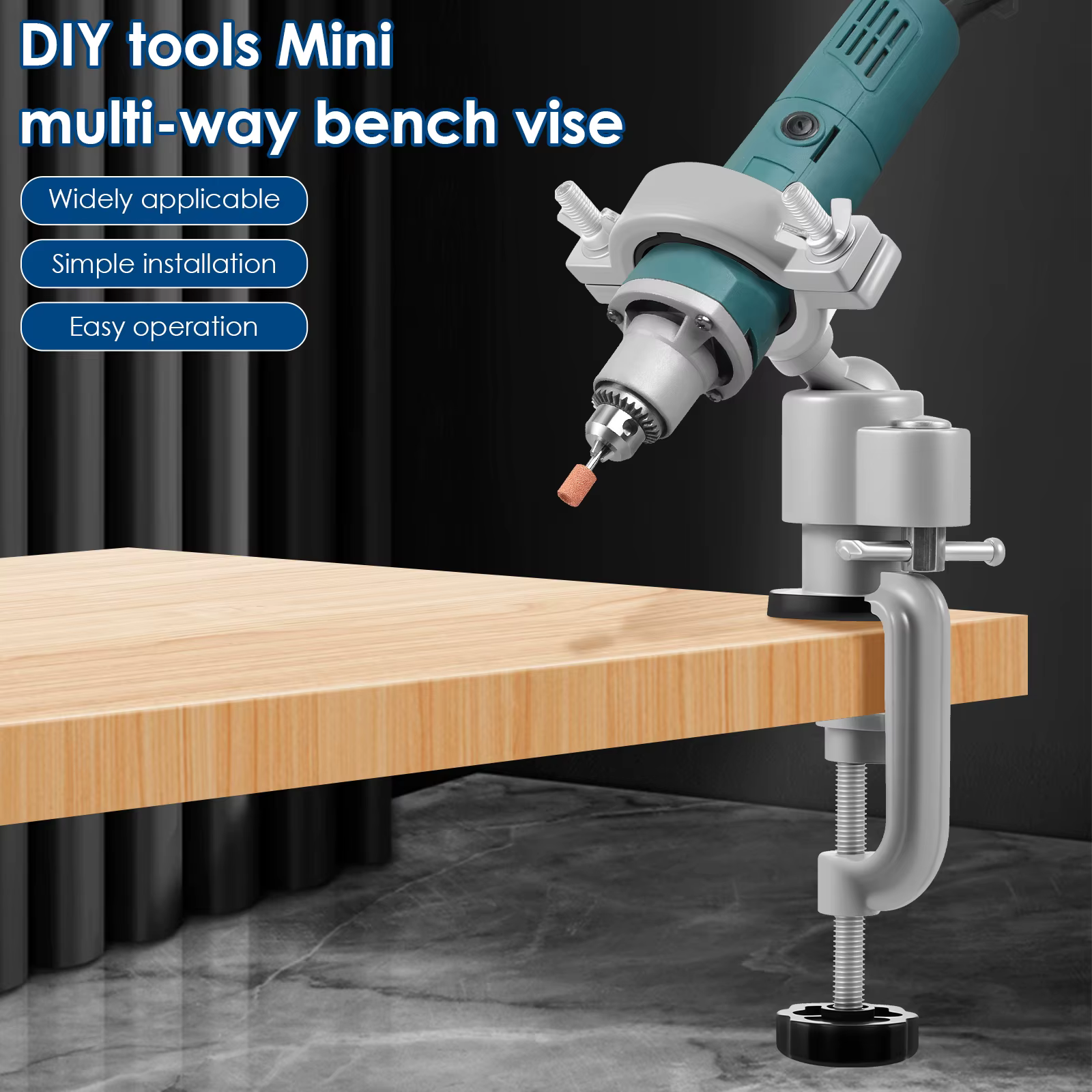 Outil de bricolage 360 ° Support de perceuse électrique rotatif