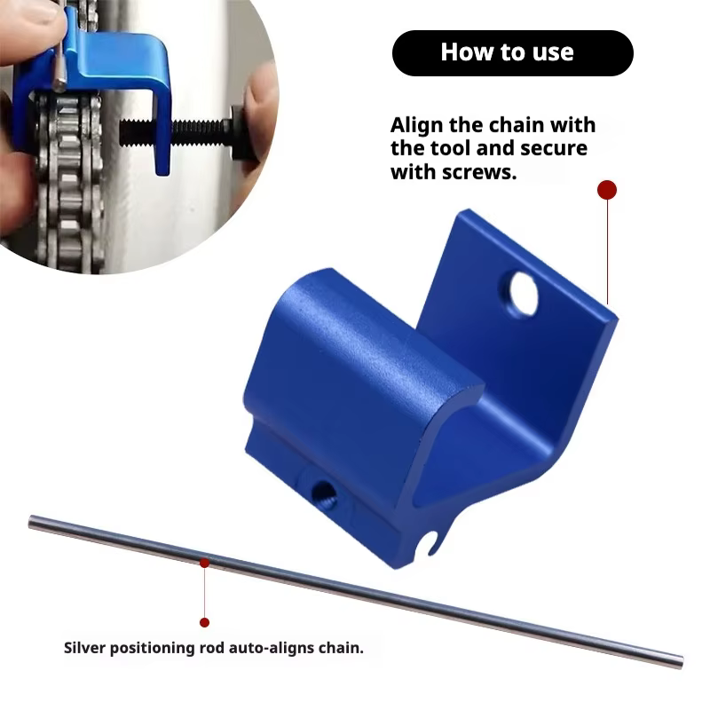 Outil d'alignement de chaîne Compatible avec moto ATV pignon de vélo Sport Dirt Bike Scooter réglage de la chaîne alignement précis