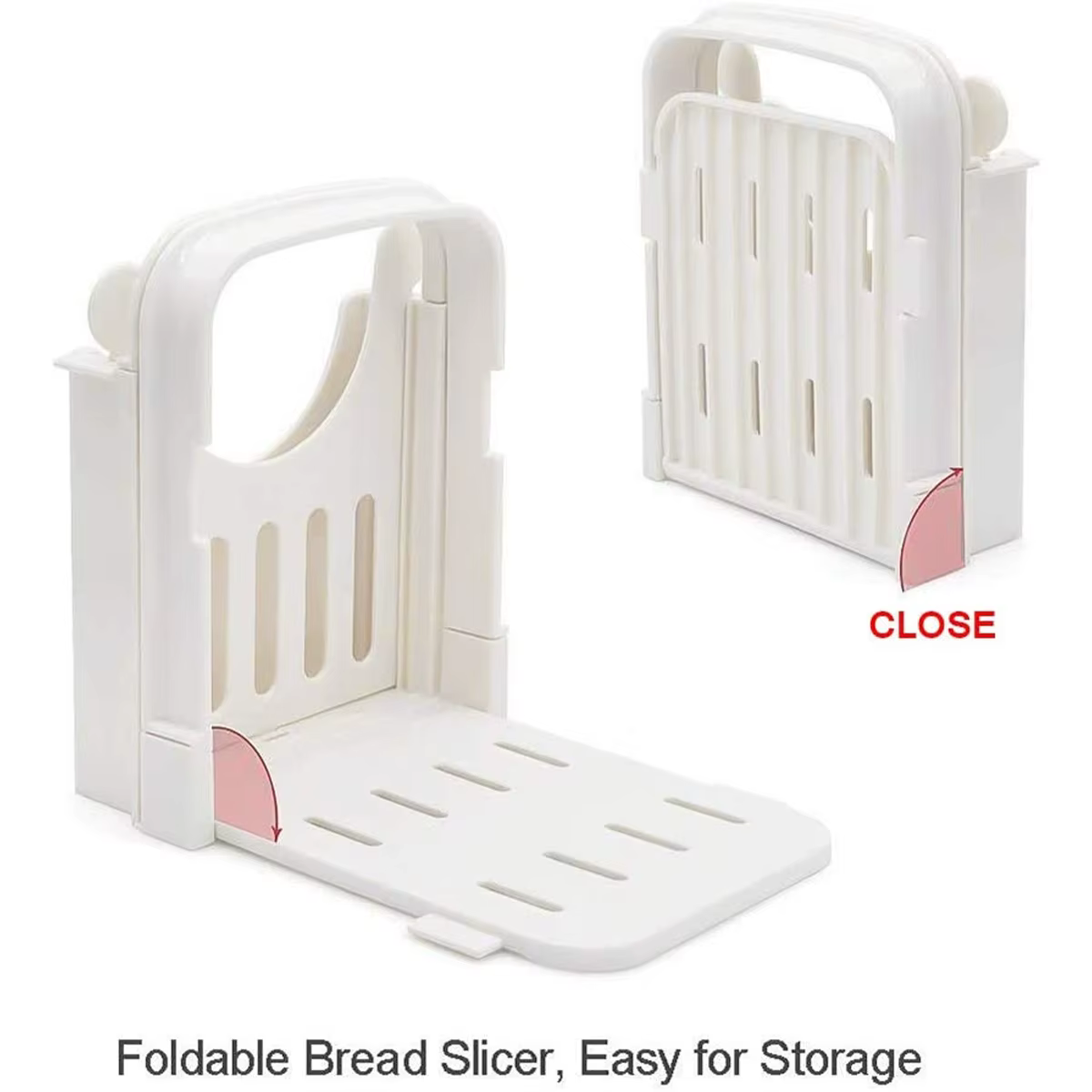 JXSLICER-Machine à trancher le pain de toast réglable, outils pliables en plastique, guide de coupe jxCutting pour les zones faites maison, cuisson de cuisine