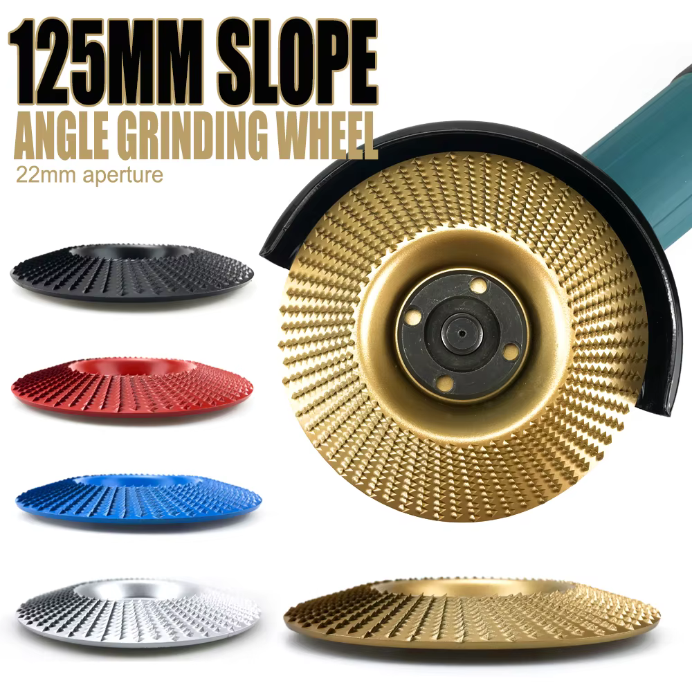 125mm avion biseau Angle meule bois roue de polissage sculpture