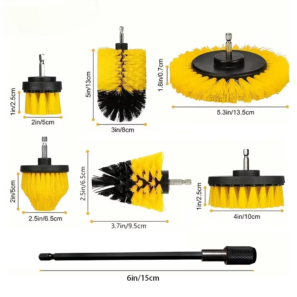 Ensemble de brosses pour perceuse électrique