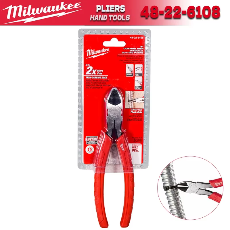 Pince coupante diagonale Milwaukee 6" 8" à poignée confortable