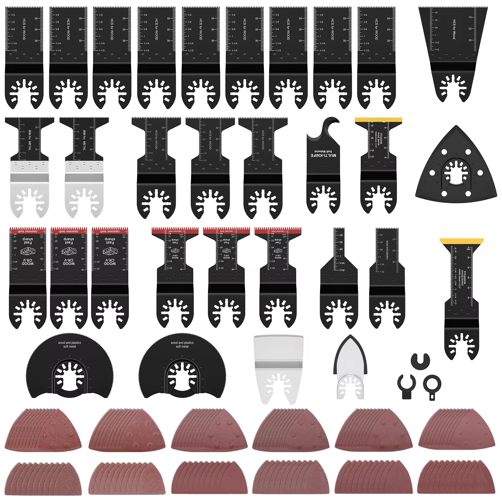 Lames multi-outils à dégagement rapide HCS/bimétallique