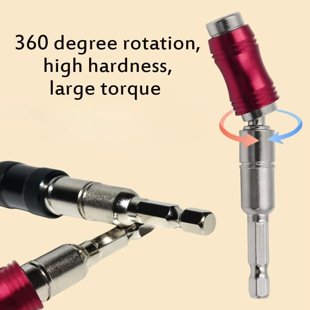 Porte-embout de perceuse magnétique pivotant