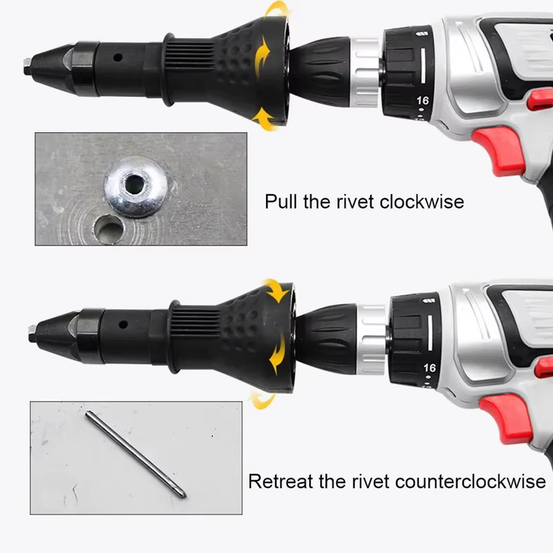 Adaptateur de perceuse à riveter