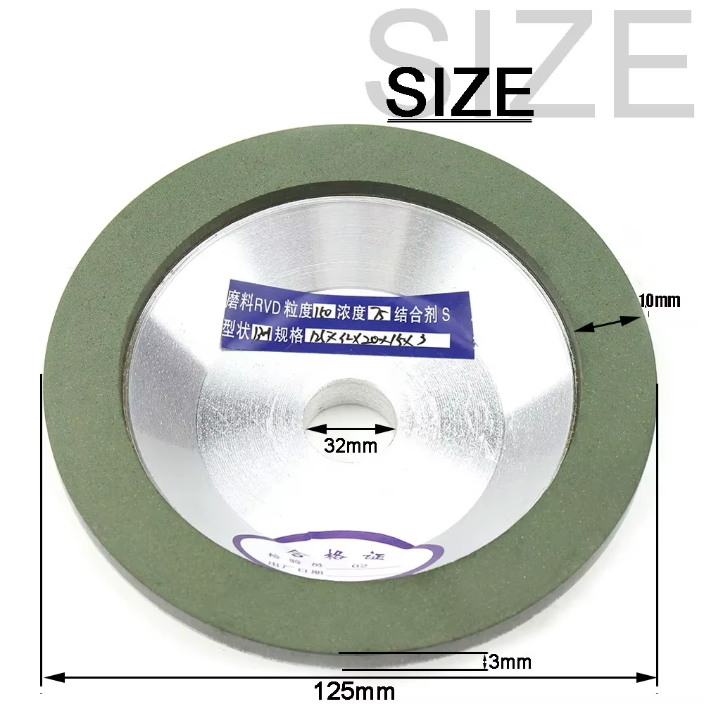 125mm diamant meule tasse 5 pouces disque de meulage 150/320 grain meuleuse pour carbure métal aiguiseur