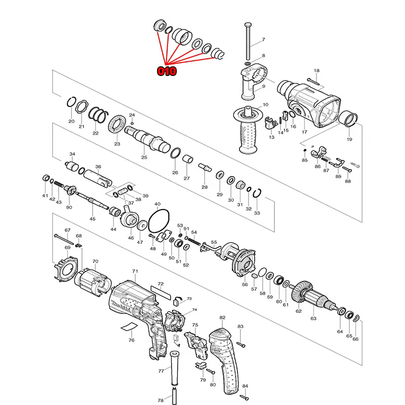 Jeu de supports de mandrin de perceuse SDS