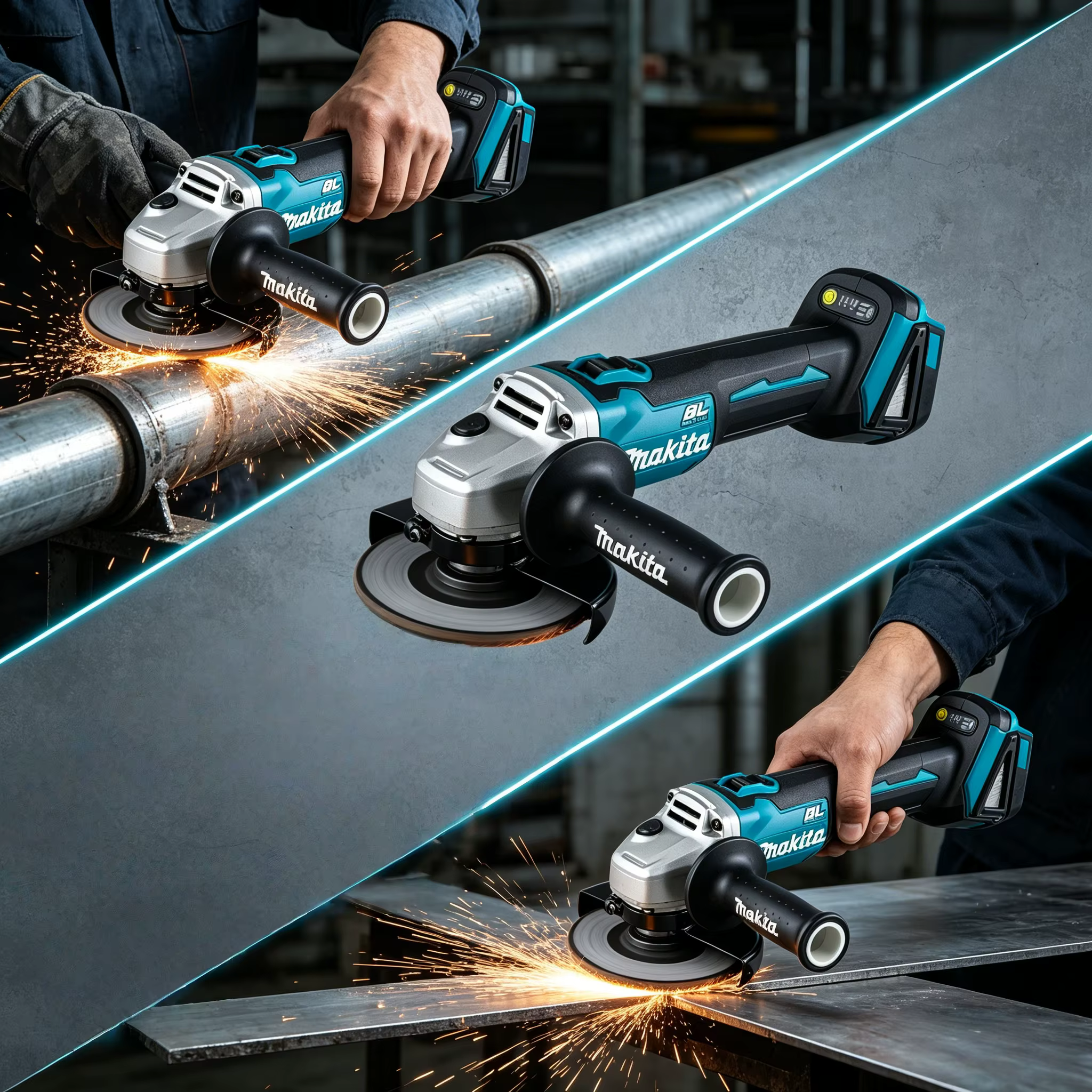 Meuleuse d'angle électrique sans fil Makita DGA404 18V 125mm