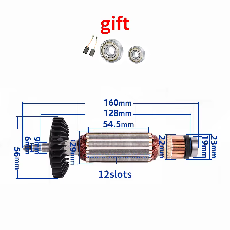 Rotor AC220-240V pour Makita GA5030 GA4530 GA4030 GA5034 GA4534 GA4031 PJ7000 GA4030R GA4034