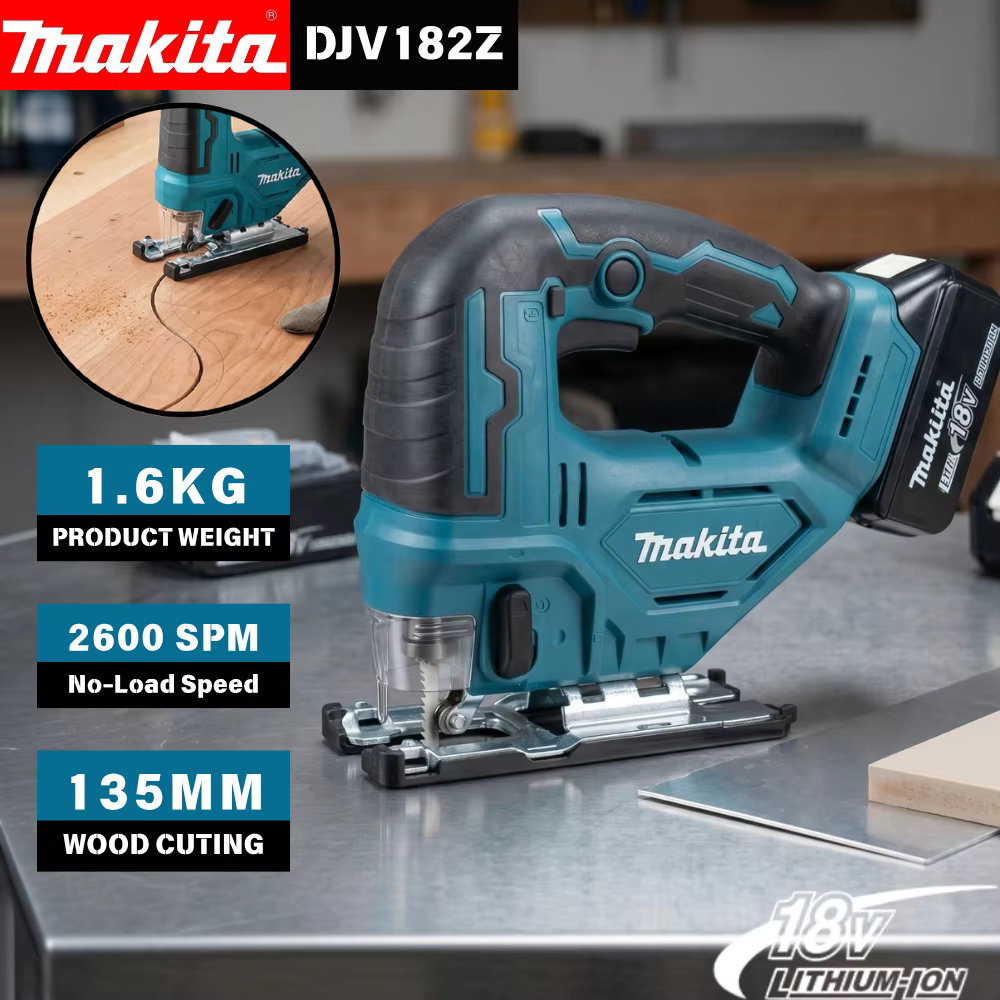 Scie sauteuse électrique sans fil Makita DJV182Z 18V à batterie lithium rechargeable