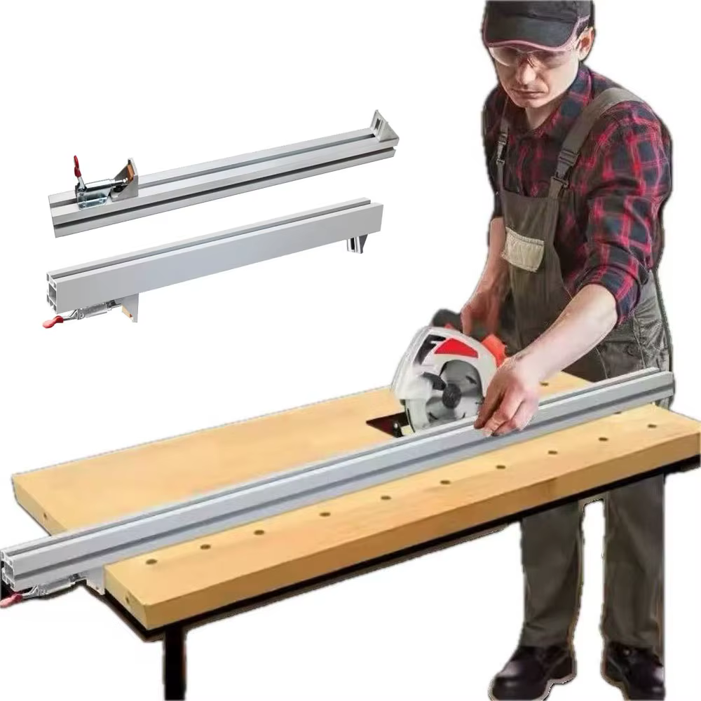 Nouveau système de Rail de guidage de scie circulaire électrique 60/100/120cm