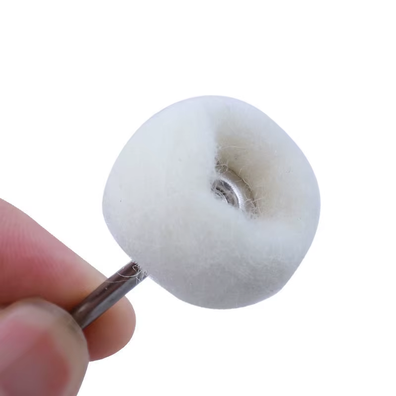 Mini tête de ponçage, disque abrasif en feutre
