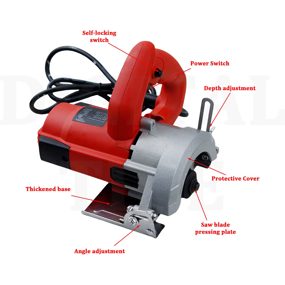 4900W scie circulaire électrique multifonctionnelle Machine de découpe scies circulaires portatives carrelage bois métal pierre rainurage tronçonneuse