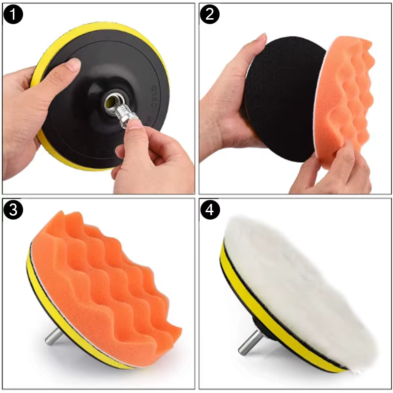 Ensemble de polissage et de cire de voiture de 3 pouces