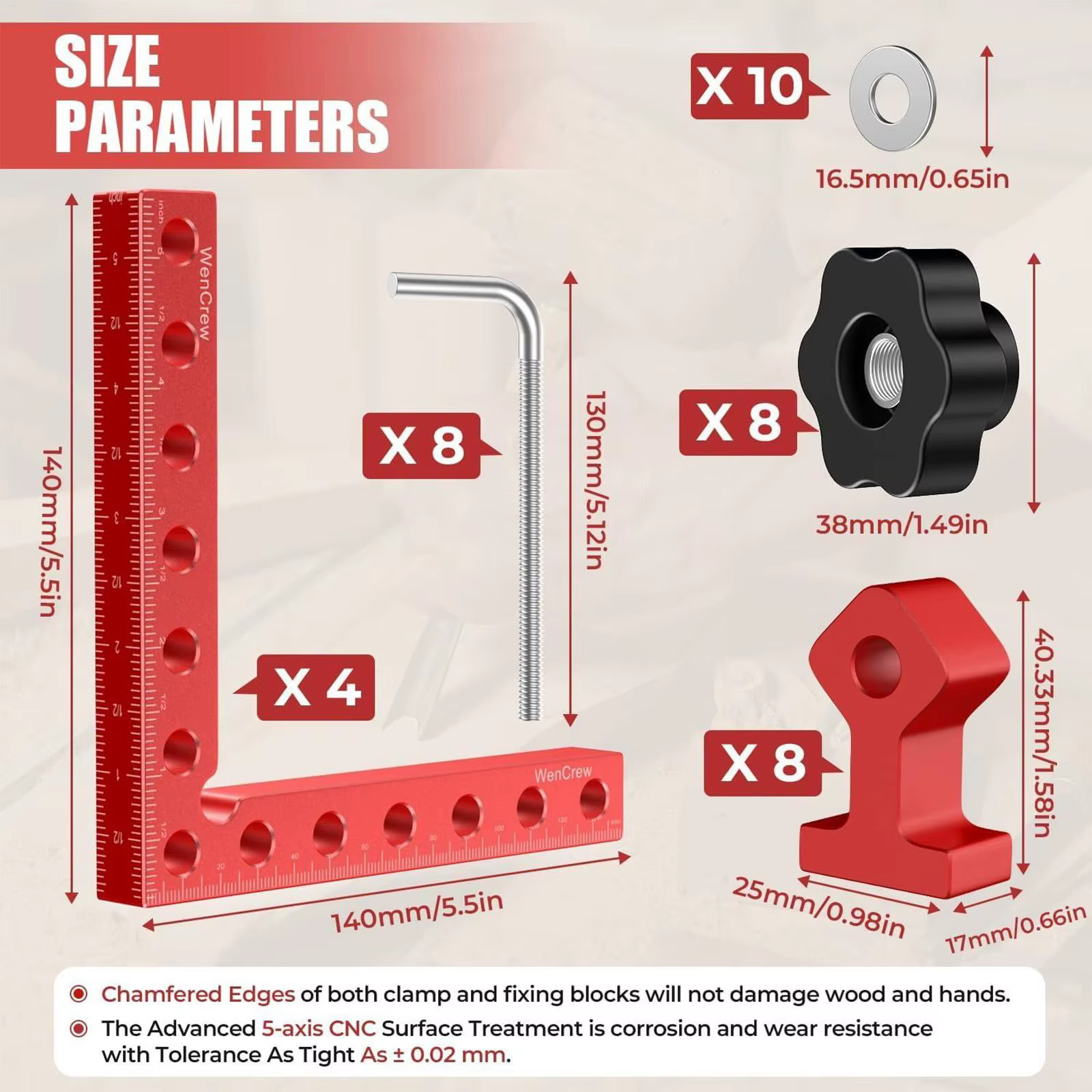 Serre-joints d'angle pour le travail du bois
