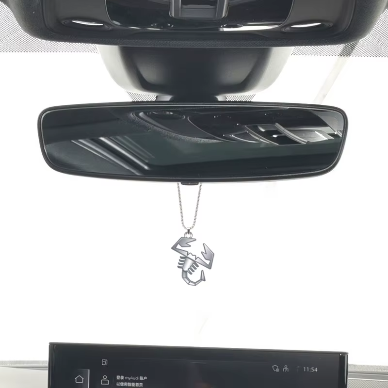 Scorpion Logo emblème pendentif intérieur de voiture Auto rétroviseur ornements décoration pour Panda Stilo Punto Bravo 595 500 500c e s