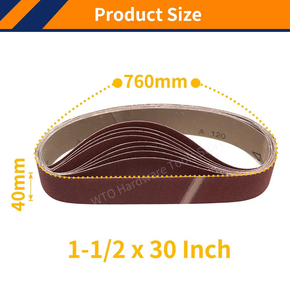 10 pièces 760*40mm bandes abrasives
